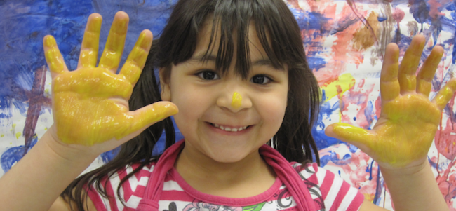 Boys & Girls Clubs Child Painted Hands